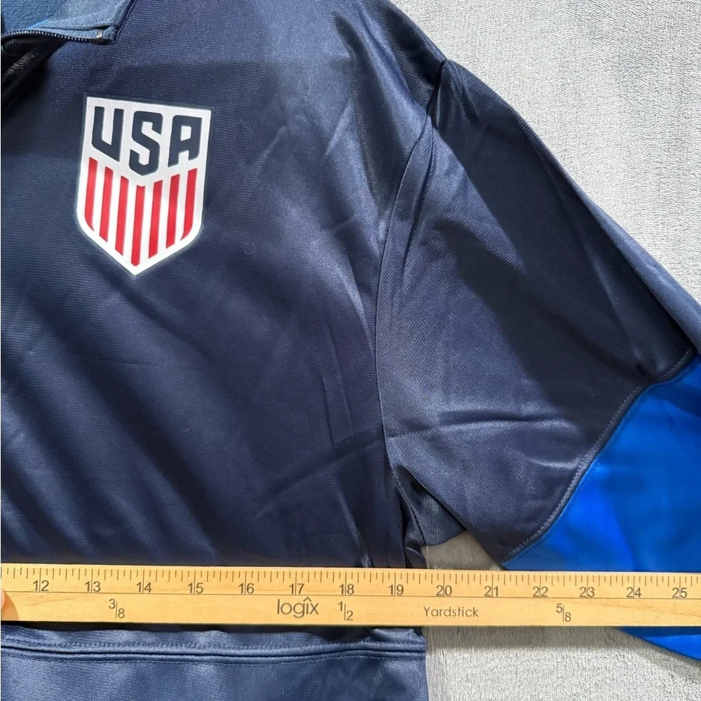 Team USA Jacket Mens M Navy Blue United States Soccer USSF USMNT Full Zip